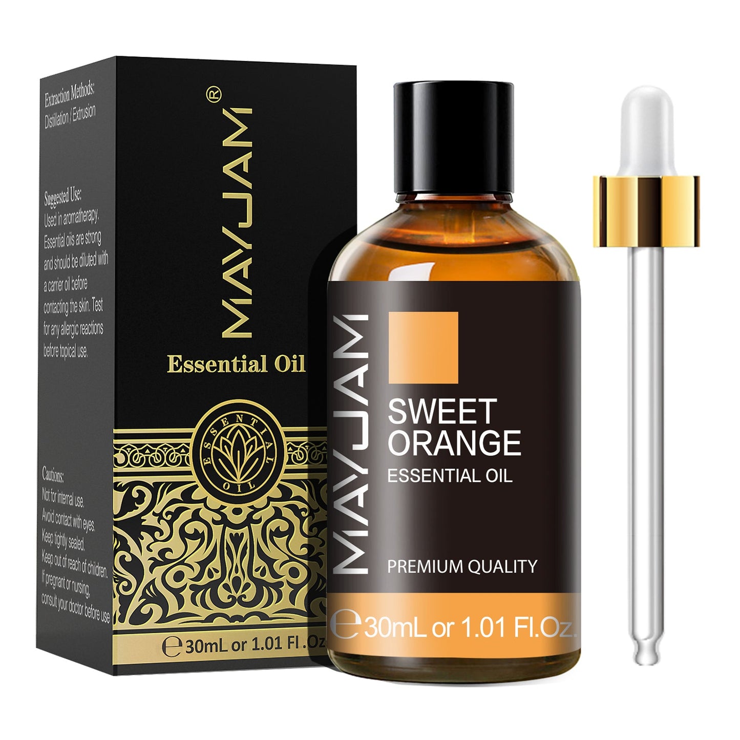 Sweet Orange Essential Oil 30ml | Natural Aromatherapy Scent | Mayjam Sweet Orange - 30ml