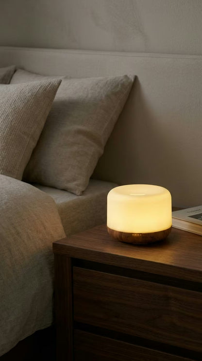 Aroma Diffuser 500ml Wood Grain | USB Essential Oil Humidifier with Colorful Night Light | Mayjam - Image 5