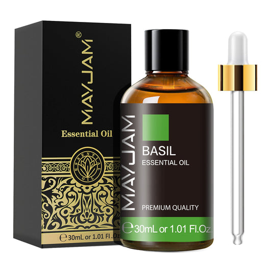 30ml Essential Oil | Natural Aromatherapy Scent | Mayjam Basil