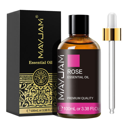 Rose Essential Oil 100ml | Natural Aromatherapy | Mayjam